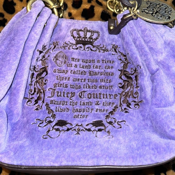 Purple Juicy Couture Royalty Y2K Vintage Bag - Picture 2 of 4